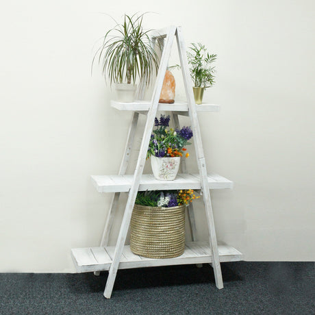 Folding "A" Frame Display - Whitewash - SHAMTAM.COM