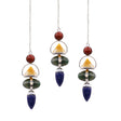 Four Elements Crystal Pendulum - Red Jasper, Yellow Adventurine, Moss Agate, Sodalite & Moonstone Gemstones - SHAMTAM.COM