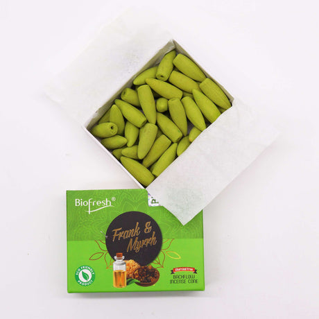 Frank & Myrrh Backflow Incense Cones - Biofresh - SHAMTAM.COM