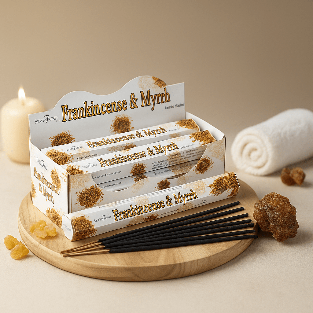 Frankincense and Myrrh Incense Sticks 20 Pack Stamford - SHAMTAM.COM