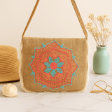 Fringe Bag With Mandela Embroidery - SHAMTAM.COM