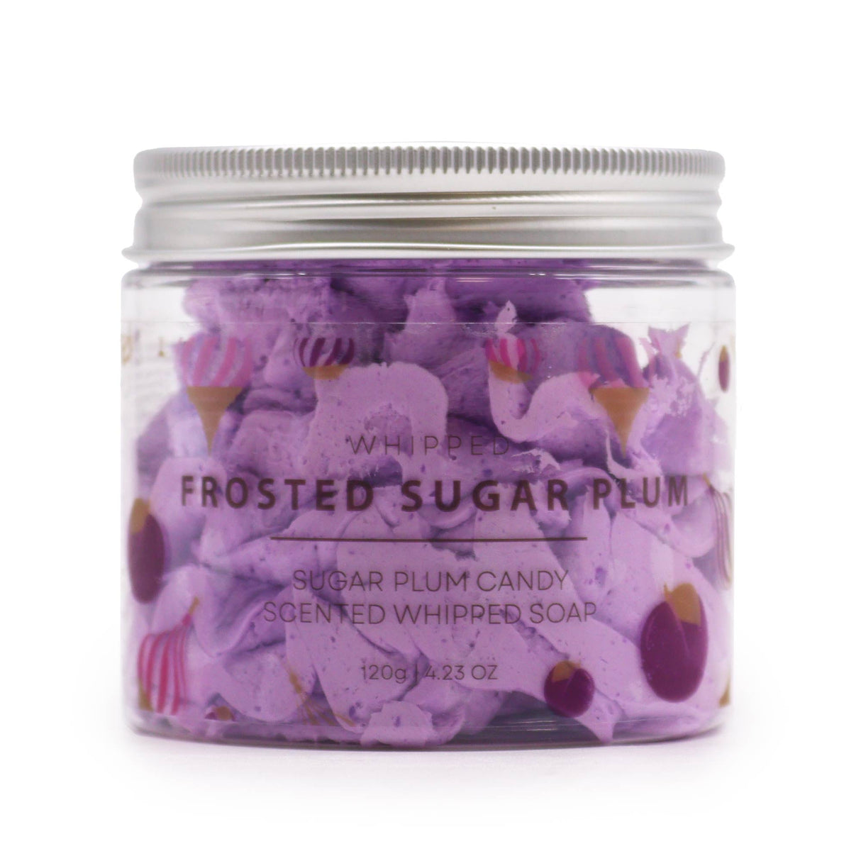 Frosted Sugar Plum Whipped Soap 120g - SHAMTAM.COM