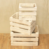 Fruit Box set of 3 - Whitewash - SHAMTAM.COM