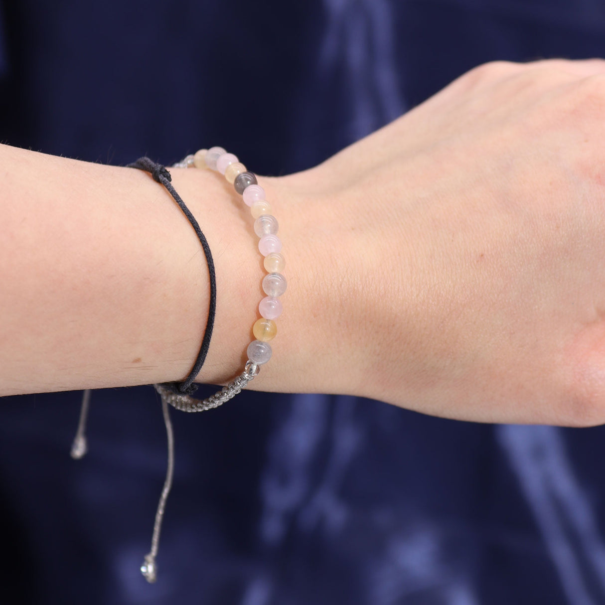 Gemini Zodiac Crystal Candle & Gemstone Bracelet Set - Enhance Creativity & Balance with Citrine, Rose Quartz, and Moonstone - SHAMTAM.COM