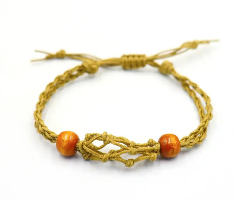 Gemstone Bracelet Cord - Sand - SHAMTAM.COM