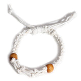 Gemstone Bracelet Cord - White - SHAMTAM.COM