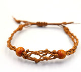Gemstone Bracelet Cord - Brown - SHAMTAM.COM