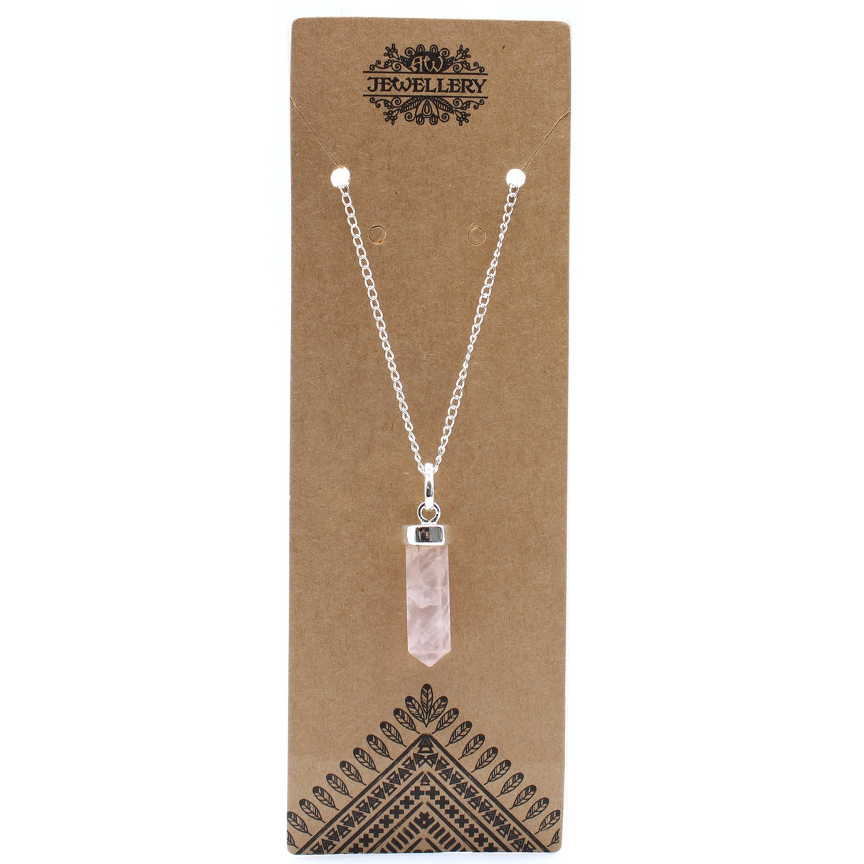 Rose Quartz - Pendant - Gemstone Point - SHAMTAM.COM