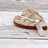 Rose Quartz - Pendant - Gemstone Point - SHAMTAM.COM