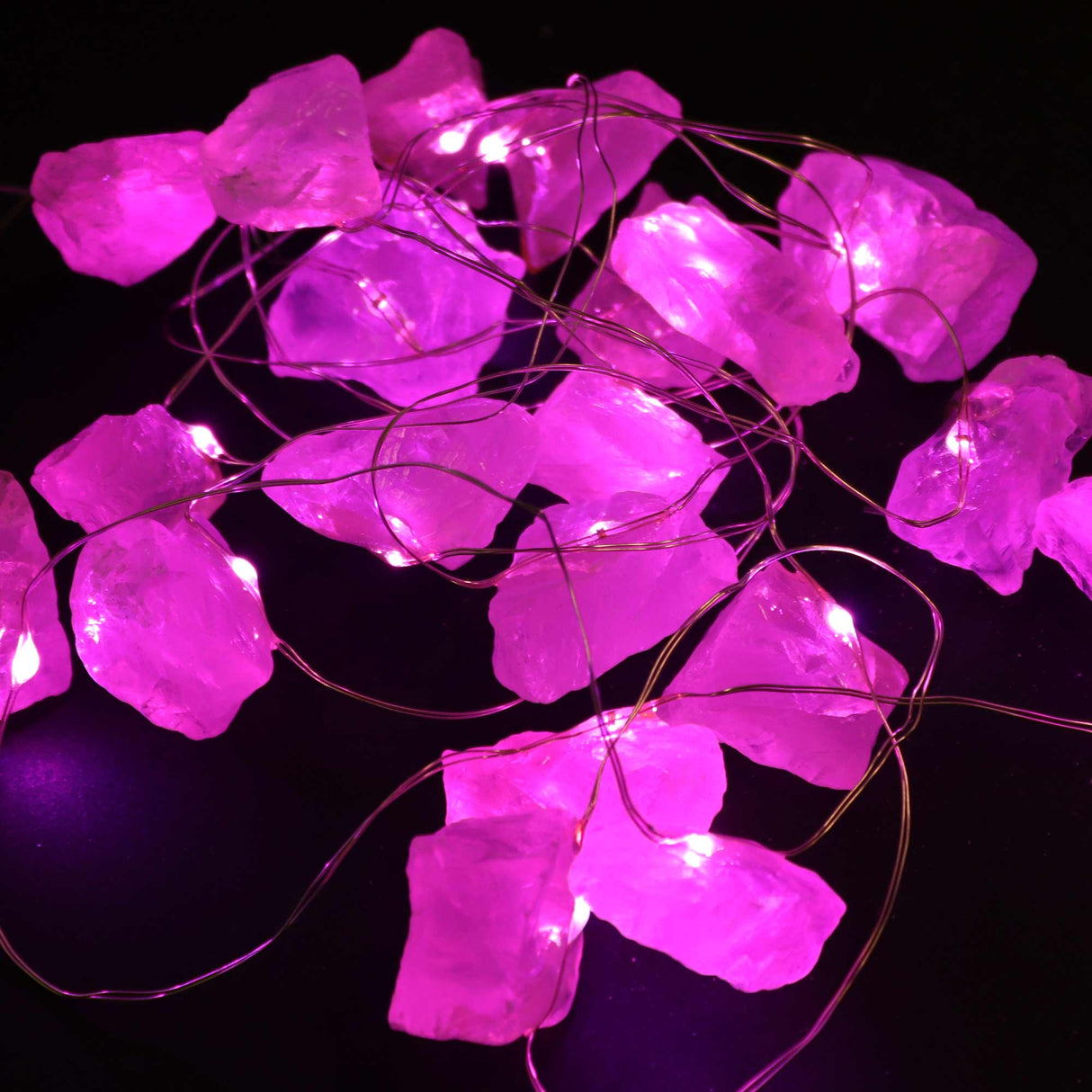 Fairy Lights - Rose Quartz - Gemstones - SHAMTAM.COM