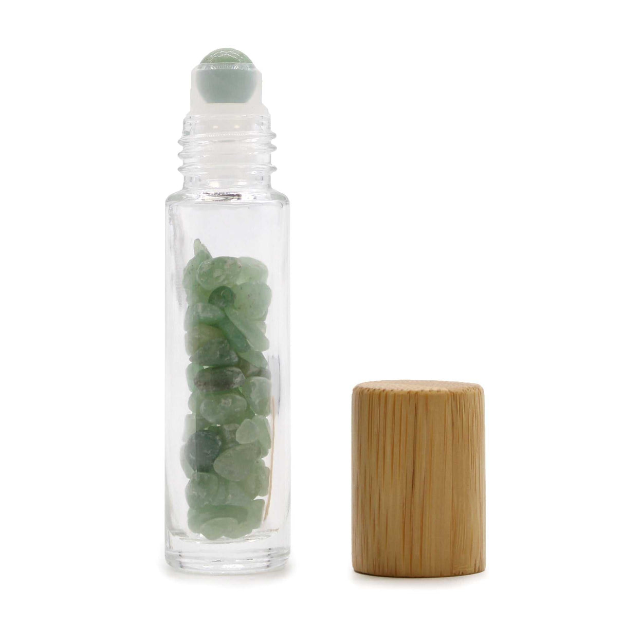 Crystal Oil Roller - Aventurine Gemstone Essential Oil Roll On Bottle with - SHAMTAM.COM