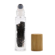 Crystal Oil Roller - Black Tourmaline - Wooden Cap - SHAMTAM.COM