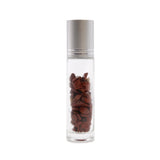 Crystal Oil Roller - Red Jasper - Silver Cap - SHAMTAM.COM