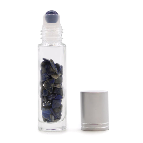 Crystal Oil Roller - Sodalite - Silver Cap - SHAMTAM.COM