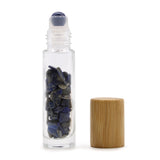 Crystal Oil Roller - Sodalite - Wooden Cap - SHAMTAM.COM