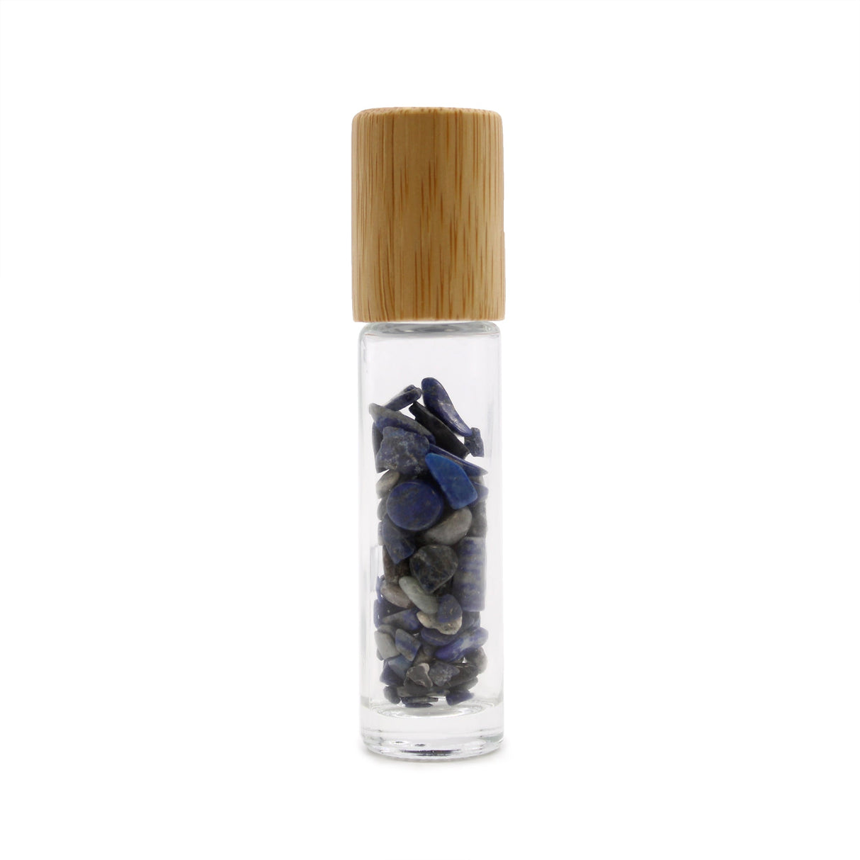 Crystal Oil Roller - Sodalite - Wooden Cap - SHAMTAM.COM