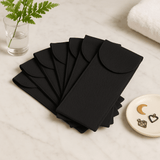 Gemstone Face Roller Cotton Pouch Black 19x9cm - SHAMTAM.COM