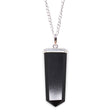 Black Agate Pendant Crystal Gemstone Flat Pencil - SHAMTAM.COM