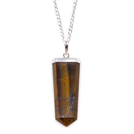 Tiger Eye Pendant Crystal Gemstone Flat Pencil - SHAMTAM.COM