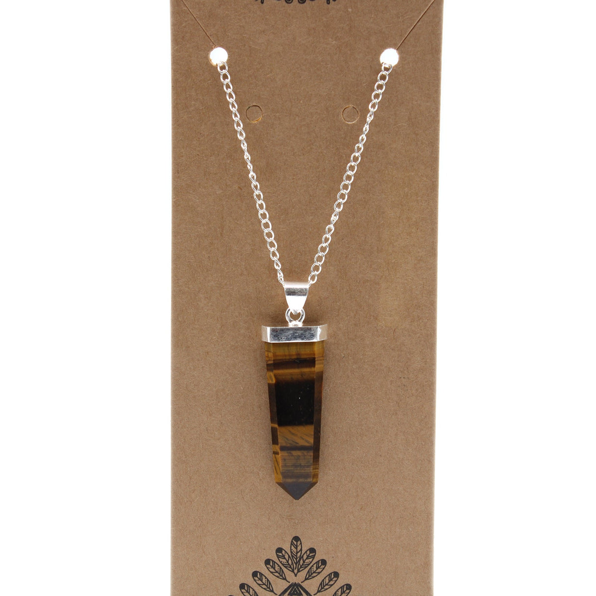 Tiger Eye Pendant Crystal Gemstone Flat Pencil - SHAMTAM.COM