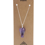 Amethyst Pendant Guardian Angel Crystal Gemstone - SHAMTAM.COM