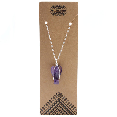 Amethyst Pendant Guardian Angel Crystal Gemstone - SHAMTAM.COM