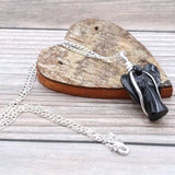 Black Agate Pendant Guardian Angel Crystal Gemstone - SHAMTAM.COM