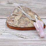 Rose Quartz Pendant Guardian Angel Crystal Gemstone - SHAMTAM.COM