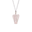 Rose Quartz Pendant Guardian Angel Crystal Gemstone - SHAMTAM.COM