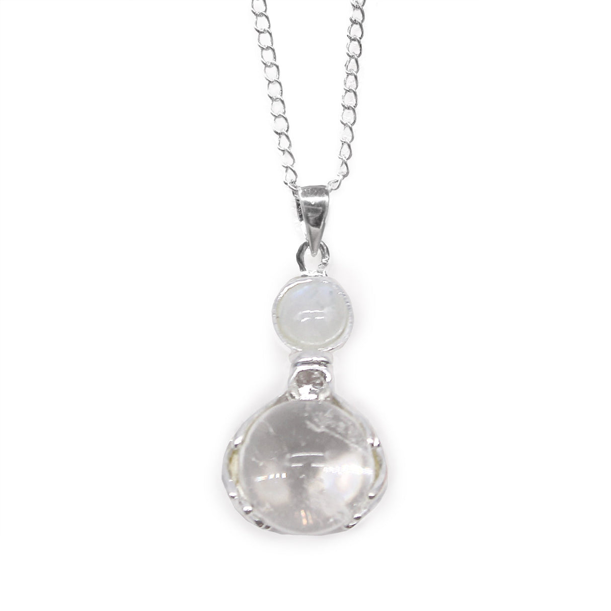 Rock Quartz Pendant Healing Hands Crystal Gemstone - SHAMTAM.COM