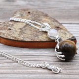 Tiger Eye Pendant Healing Hands Crystal Gemstone - SHAMTAM.COM