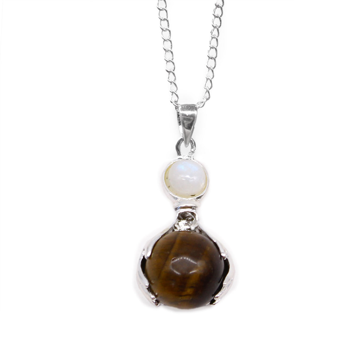 Tiger Eye Pendant Healing Hands Crystal Gemstone - SHAMTAM.COM