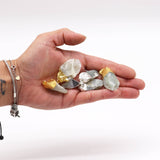 Gemstone Indian Jade Gold & Silver Plated Pendants (6 assorted) (6 pcs) - SHAMTAM.COM