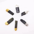 Gemstone Indian Tourmaline & Silver Plated Pendants (6 assorted) - SHAMTAM.COM