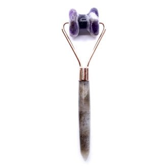 Amethyst Jawline Roller Crystal Gemstone Face Massager - SHAMTAM.COM