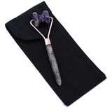 Amethyst Jawline Roller Crystal Gemstone Face Massager - SHAMTAM.COM