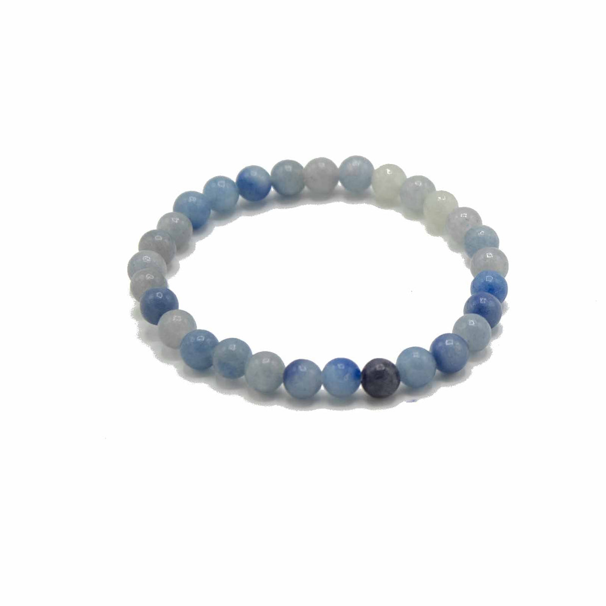 Manifestation Bracelet - Blue Lace Agate - Independence - Crystal Gemstone - SHAMTAM.COM