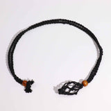 Gemstone Necklace Cord - Black - SHAMTAM.COM