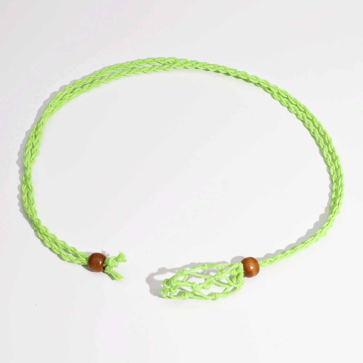 Gemstone Necklace Cord - Green - SHAMTAM.COM