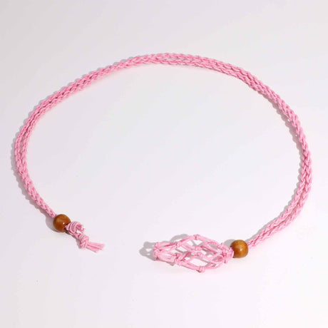 Gemstone Necklace Cord - Pink - SHAMTAM.COM