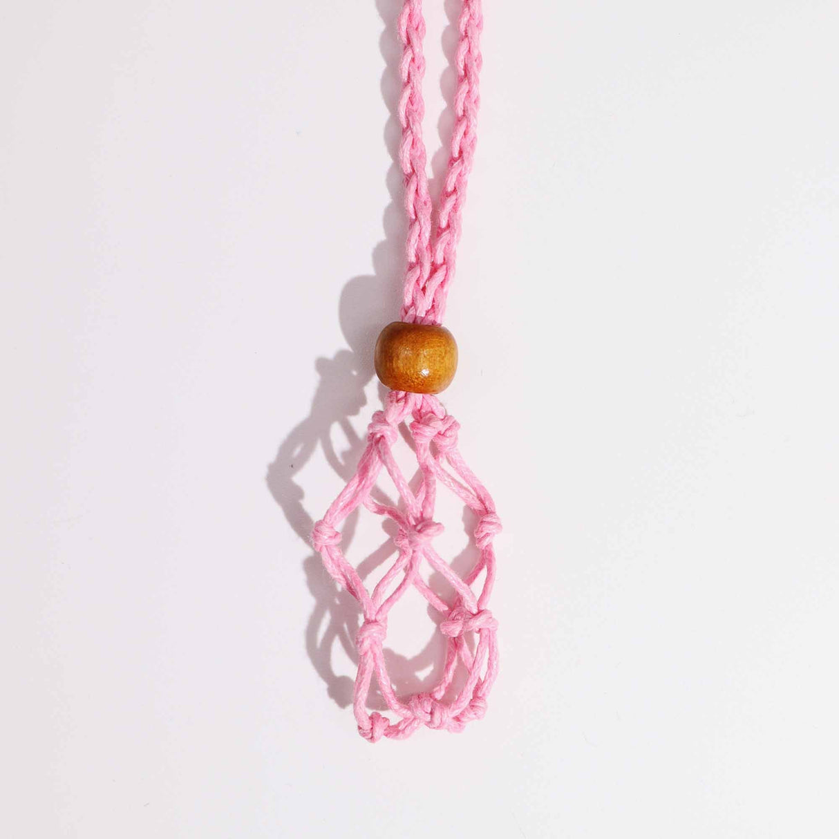 Gemstone Necklace Cord - Pink - SHAMTAM.COM