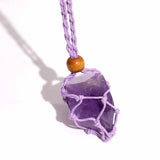 Gemstone Necklace Cord - Purple - SHAMTAM.COM