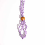 Gemstone Necklace Cord - Purple - SHAMTAM.COM