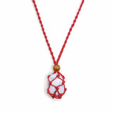 Gemstone Necklace Cord - Red - SHAMTAM.COM