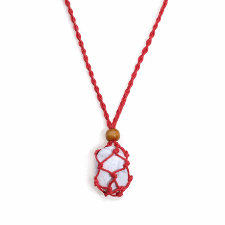 Gemstone Necklace Cord - Red - SHAMTAM.COM