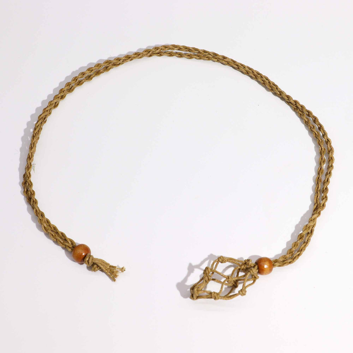 Gemstone Necklace Cord - Sand - SHAMTAM.COM