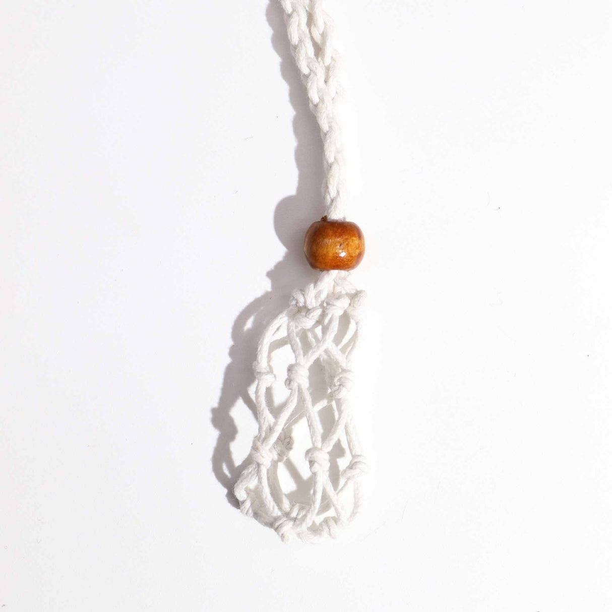 Gemstone Necklace Cord - White - SHAMTAM.COM