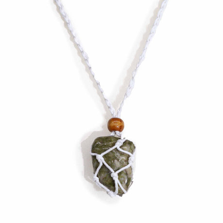 Gemstone Necklace Cord - White - SHAMTAM.COM