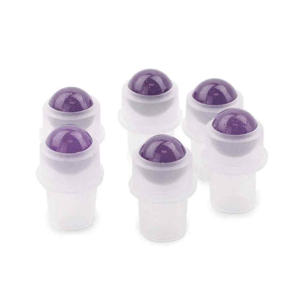 Gemstone Roller Tip for 5ml Bottle - Amethyst - SHAMTAM.COM