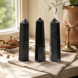 Gemstone Six Face Obelisk Point approx 17cm - Black Tourmaline